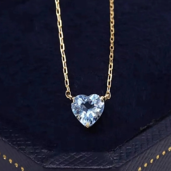 Silver Crystal Heart Pendant Choker Necklace Clavical Love Adjustable Necklaces - Picture 8 of 15